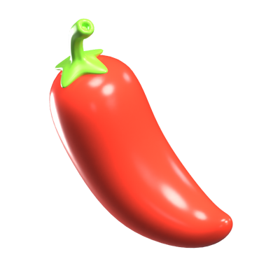 Chili 3D-Symbol 3D Graphic