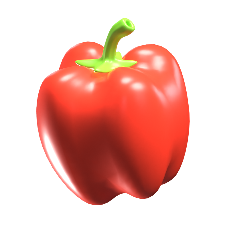 Bell Peper 3D Icon 3D Graphic