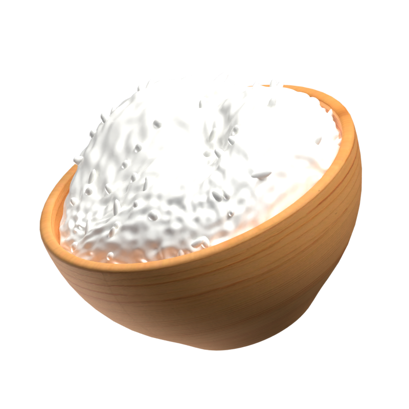 Rice 3D Icon 3D Graphic