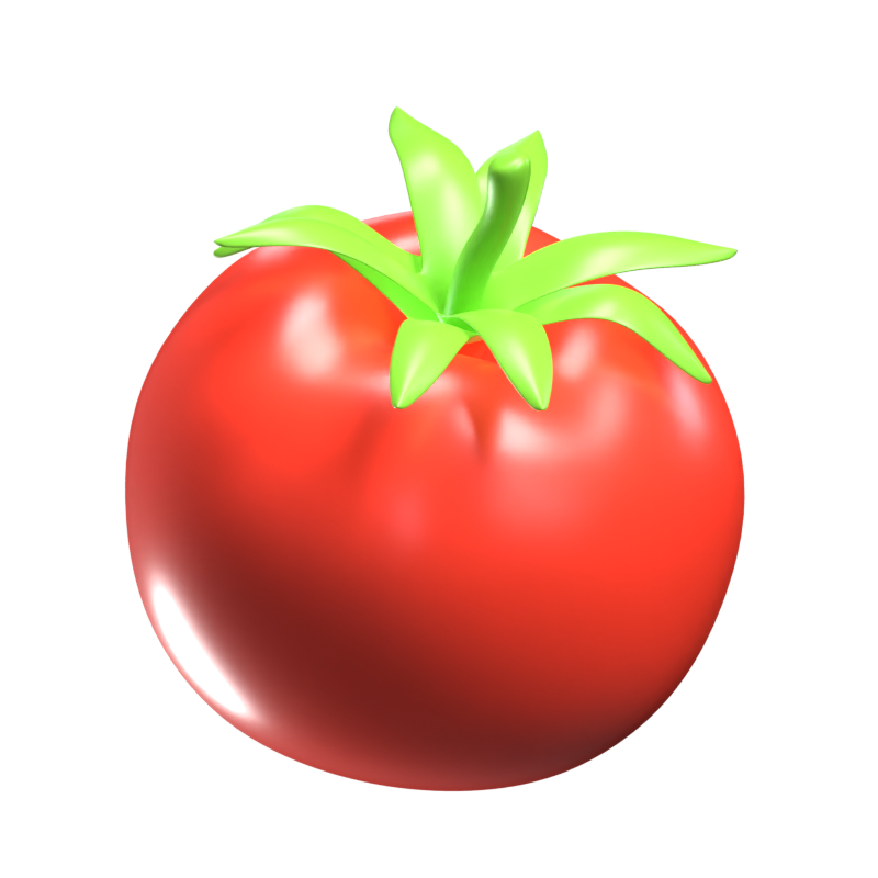 Tomate 3D-Symbol 3D Graphic