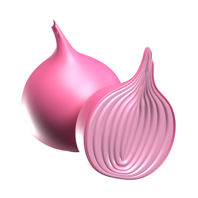 Onion 3D Icon 3D Graphic