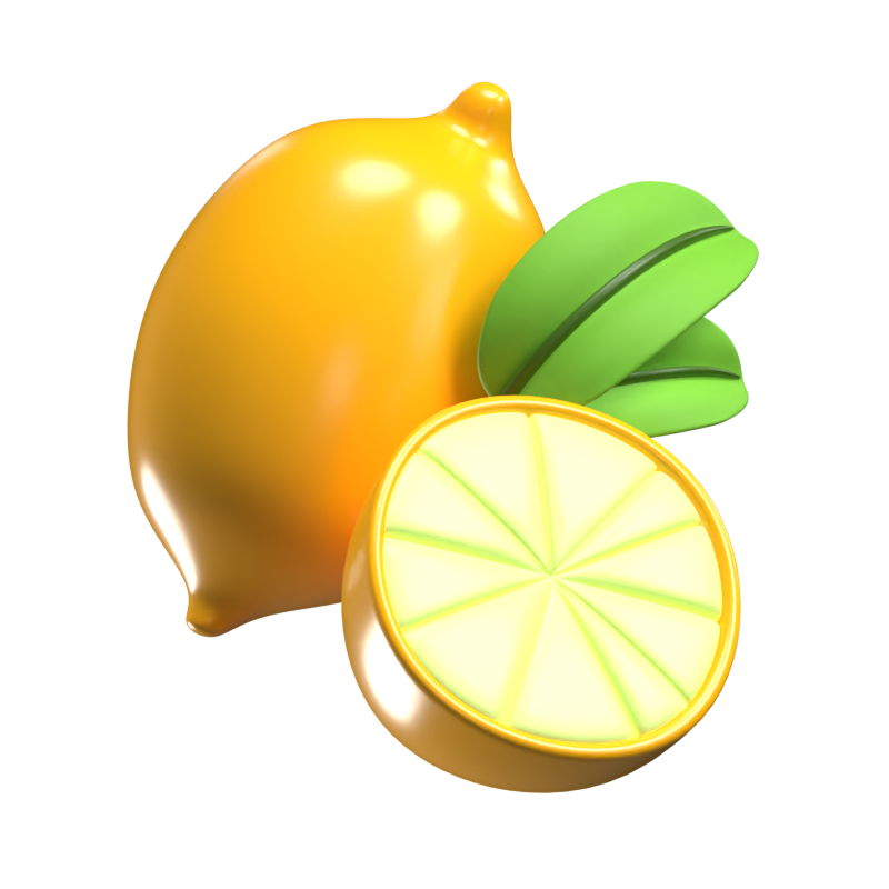 Lemon 3D Icon 3D Graphic