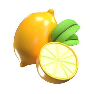 Lemon 3D Icon 3D Graphic