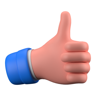 Thumb Up 3D Icon 3D Graphic