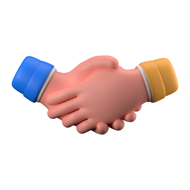 Handshake 3D Icon 3D Graphic