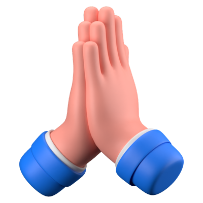 namaste signo 3d icono 3D Graphic