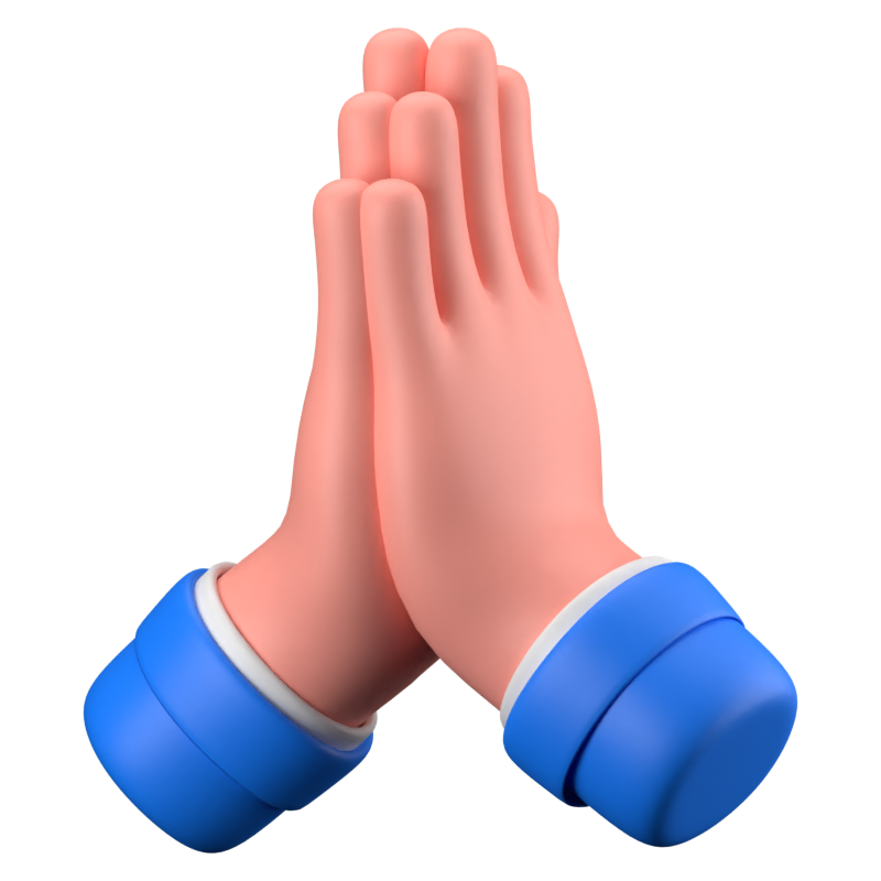 Namaste Signo 3D Icono 3D Graphic