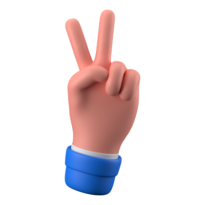 Peace Sign 3D Icon 3D Graphic