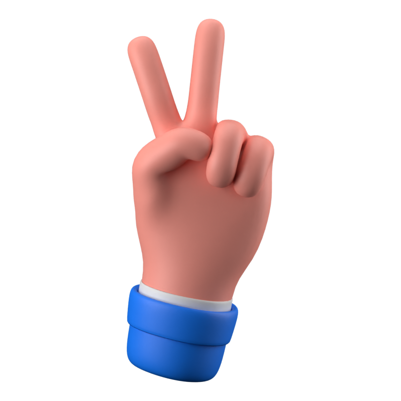 Peace Sign 3D Icon 3D Graphic