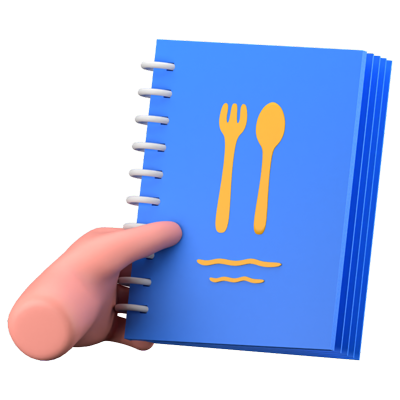 Menu 3D Icon 3D Graphic