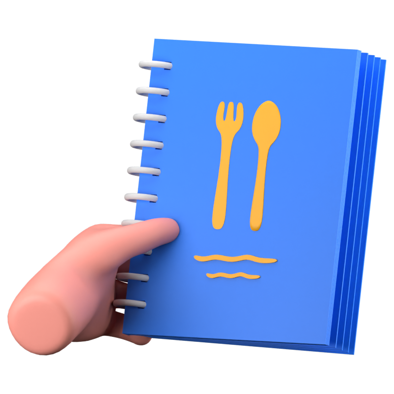 Menu 3D Icon 3D Graphic