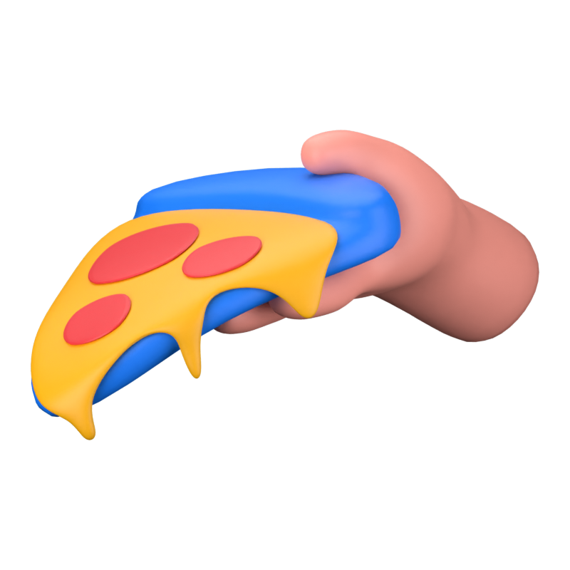 Ícone 3D de pizza 3D Graphic