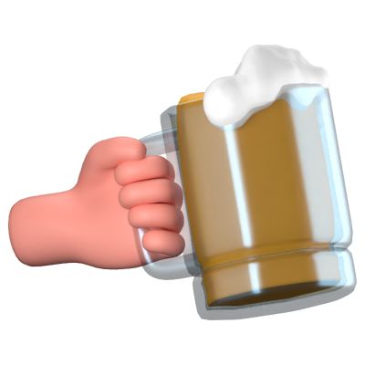 Beers 3D Icon 3D Graphic