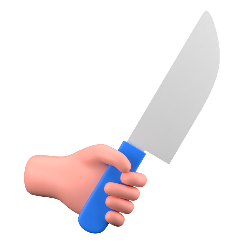 Knife 3D Icon 3D Graphic