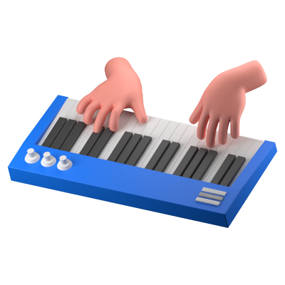 Keyboard 3D Icon 3D Graphic