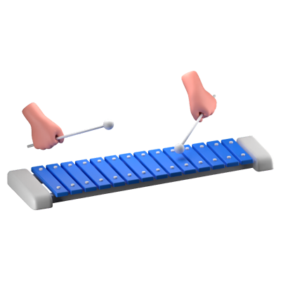 Xylophone 3D Icon 3D Graphic