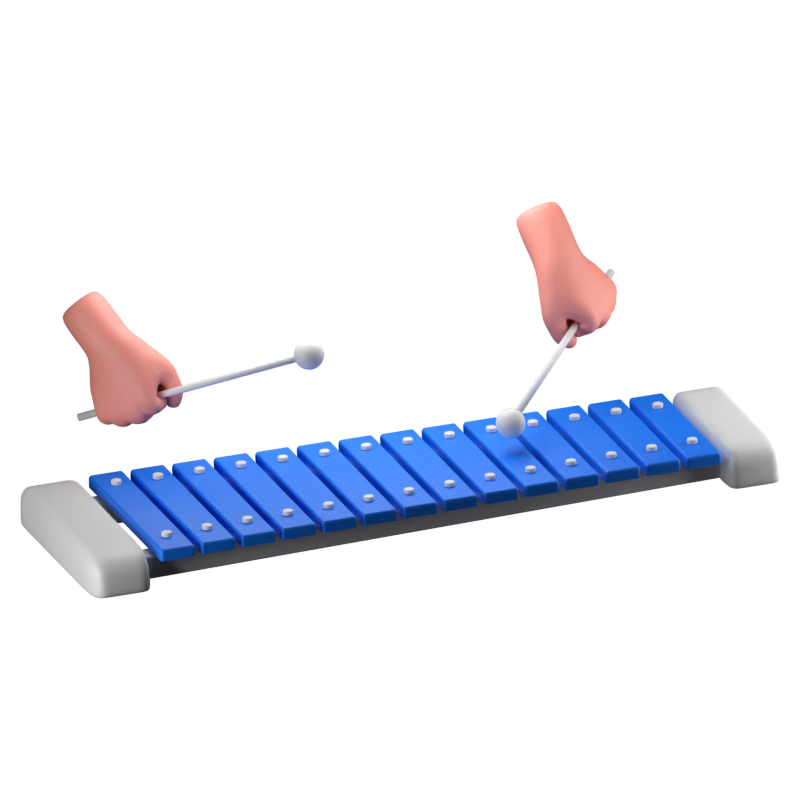 Xylophone 3D Icon 3D Graphic