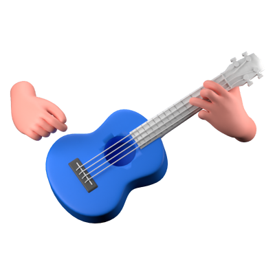 Ukulele 3D Icon 3D Graphic