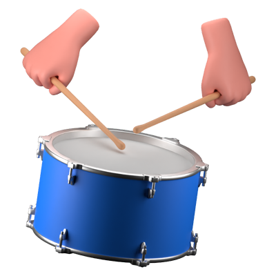 Snare Drum 3D Icon 3D Graphic