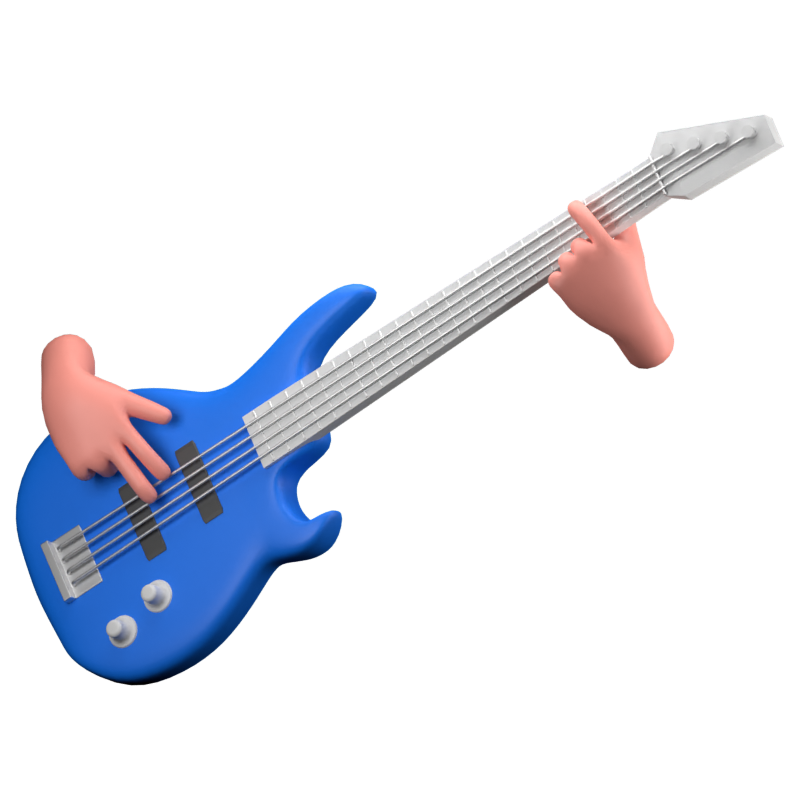 Bajo Icono 3D 3D Graphic