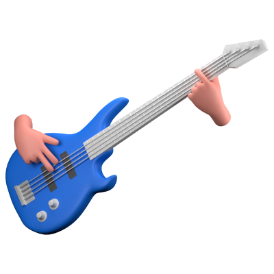 Bass 3D Icon 3D Graphic