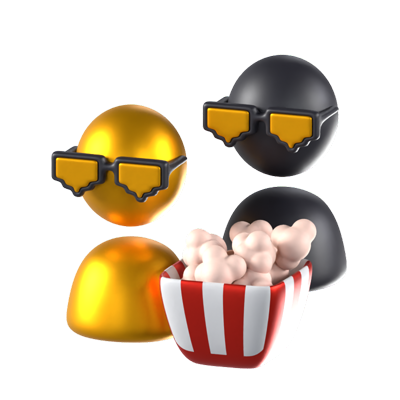 Watch With Friends Animiertes 3D-Symbol 3D Graphic