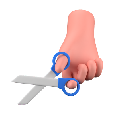 Scissors 3D Icon 3D Graphic