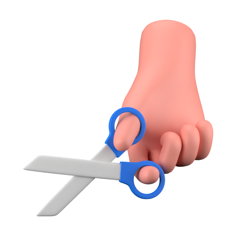 Scissors 3D Icon 3D Graphic