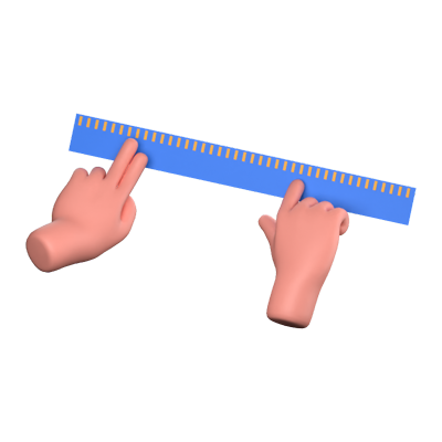 Ruler 3D Icon 3D Graphic