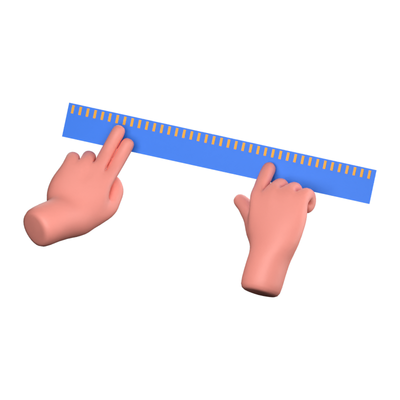 定規 3D アイコン 3D Graphic