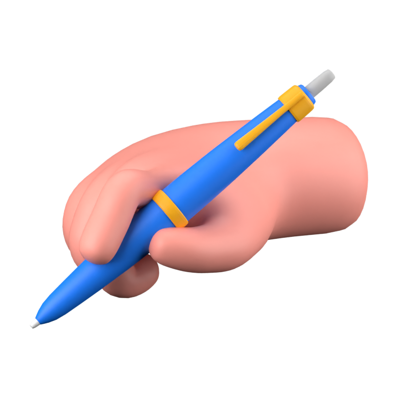 Stift 3D-Symbol 3D Graphic