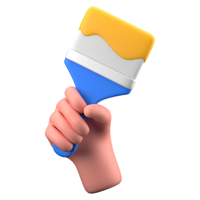 Paint Brush 3D Icon 3D Graphic