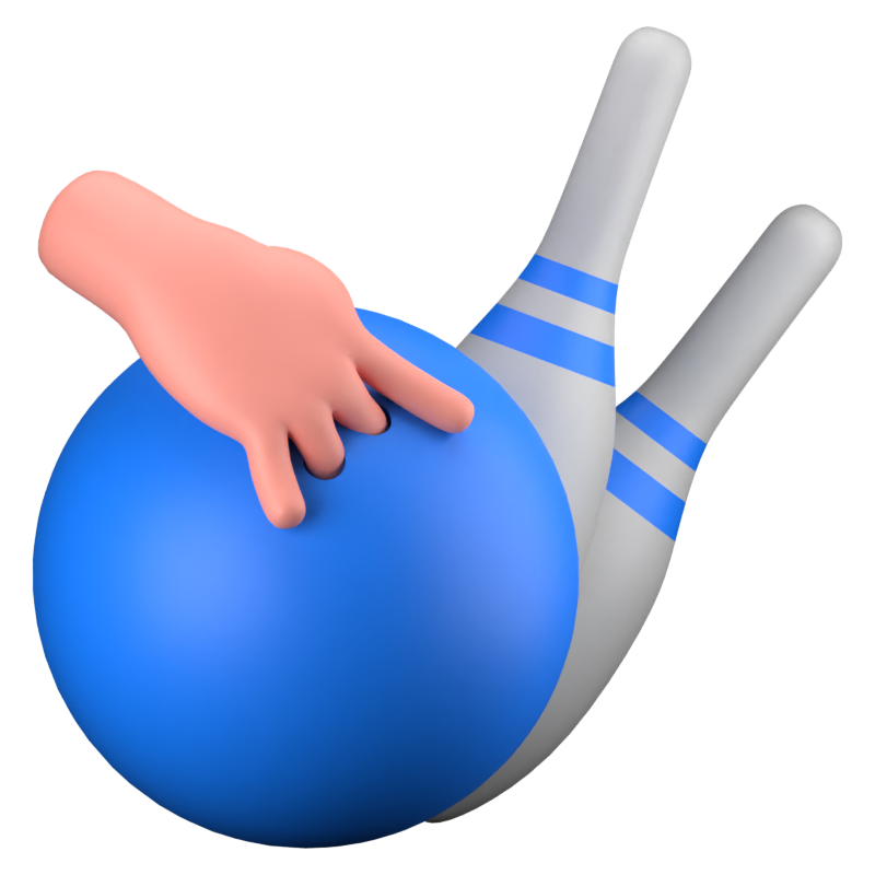 Bowling 3D Icon 3D Graphic