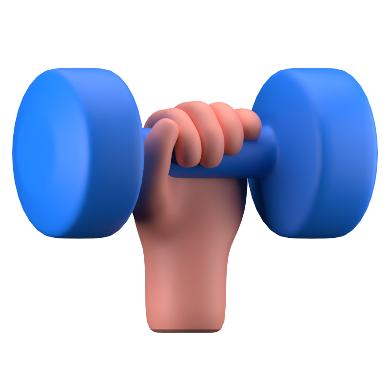 Dumbbell 3D Icon 3D Graphic