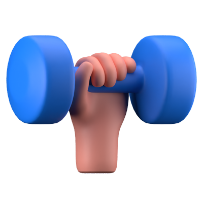 Dumbbell 3D Icon 3D Graphic