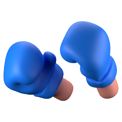 Boxing 3D Icon 3D Graphic