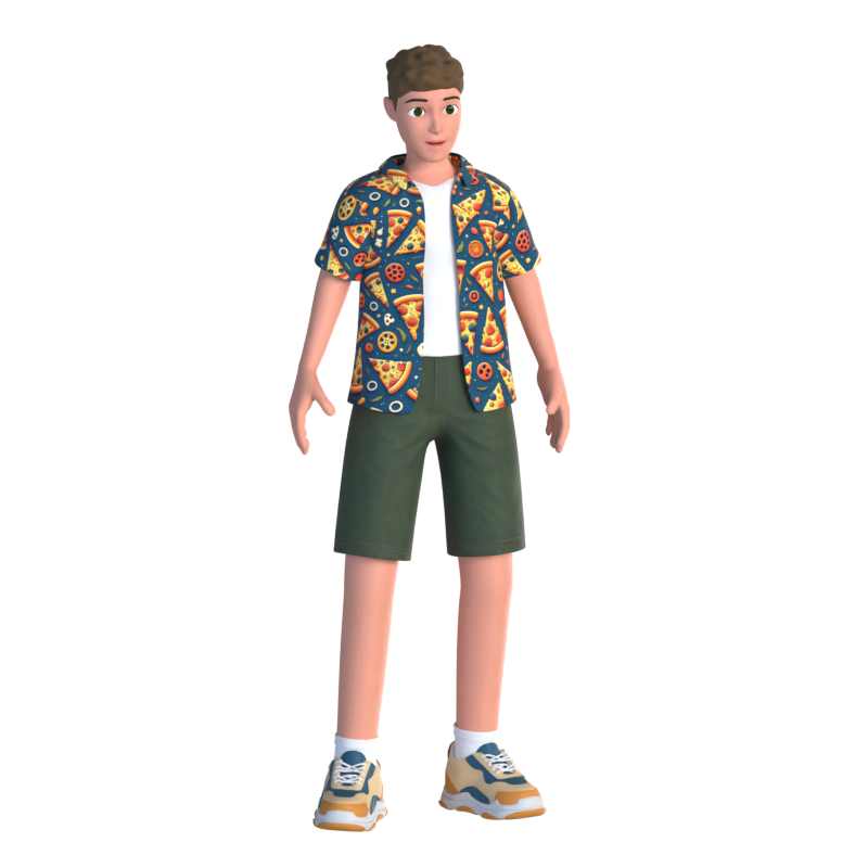 Personagens Bruce 3D 3D Graphic