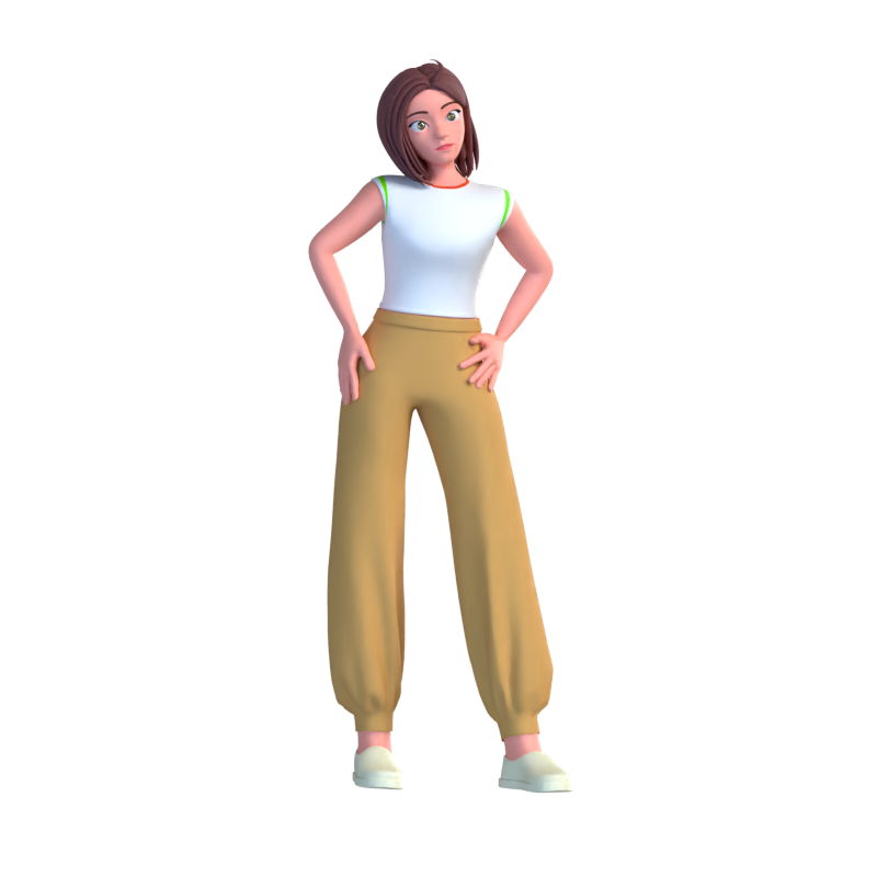 Personagem Pamela 3D