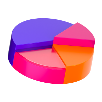 Pie Chart 3D Icon 3D Graphic