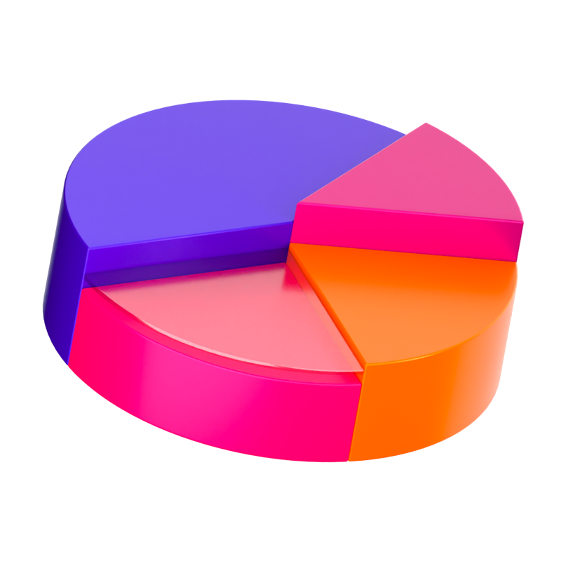 Pie Chart 3D Icon 3D Graphic