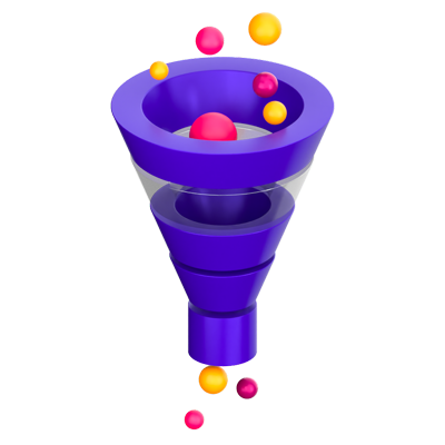 Funnel 3D Icon 3D Graphic