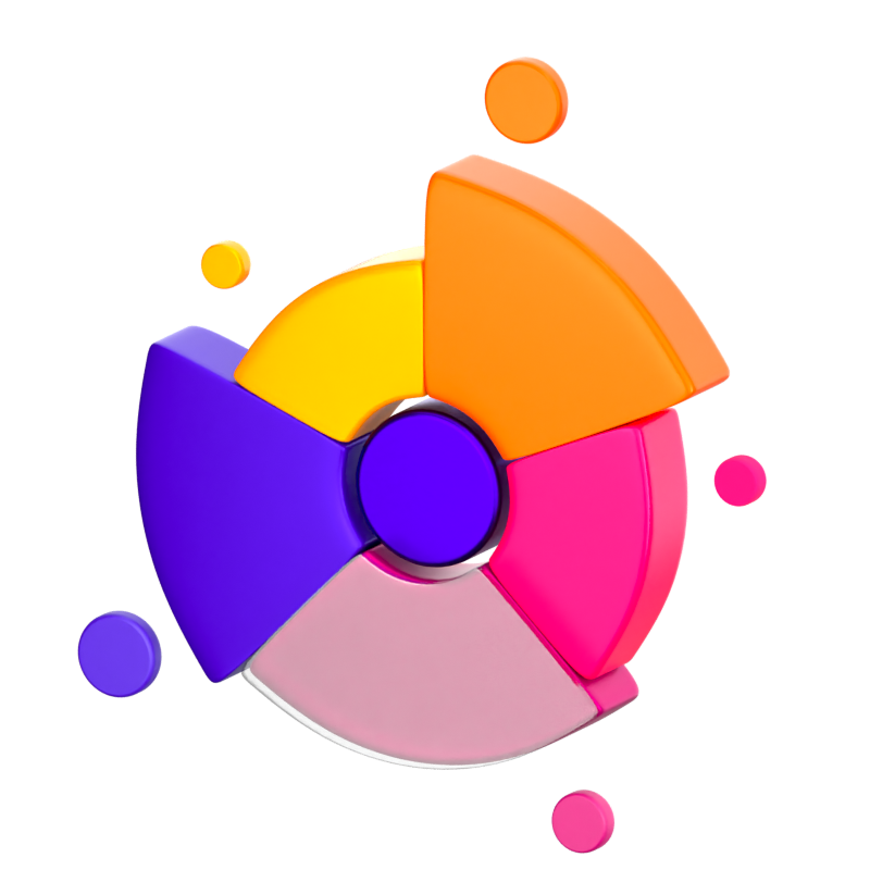 Fächerdiagramm 3D-Symbol