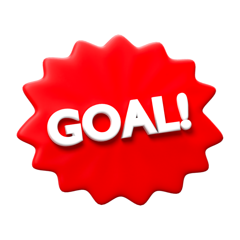 Goal 3D Icon