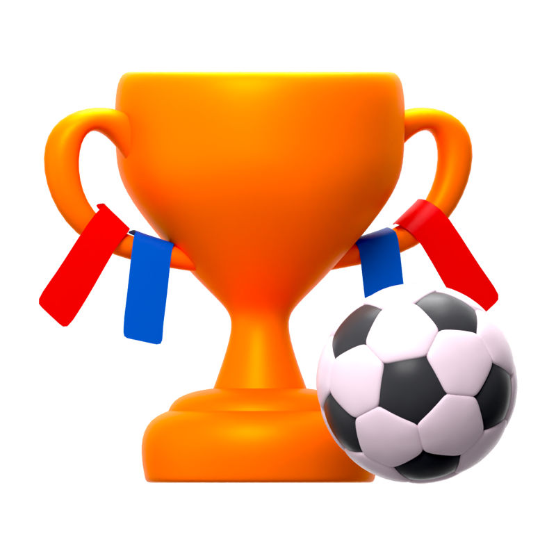 Trofeo Bola Icono 3D 3D Graphic