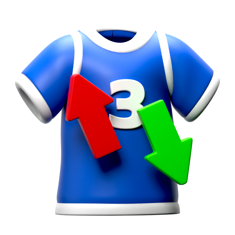 Player Subtitution 3D Icon