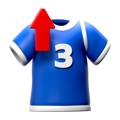 Player Out 3D-Symbol 3D Graphic