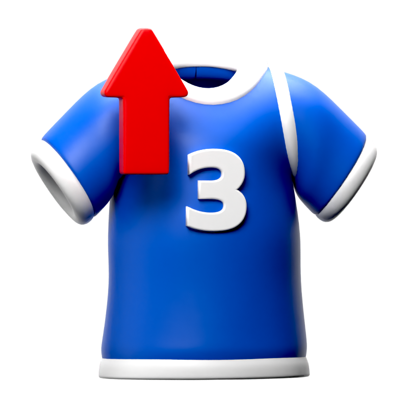 Player Out 3D-Symbol 3D Graphic