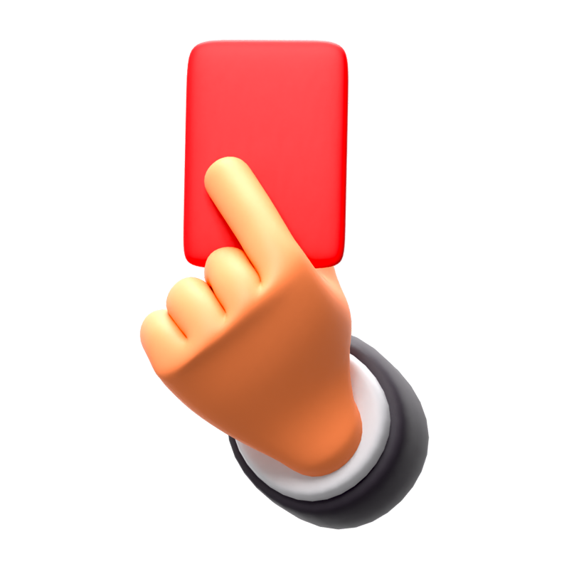 Red Card 3D Icon