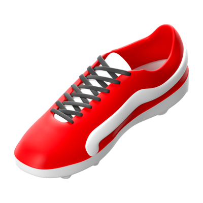 bota de fútbol icono 3d 3D Graphic