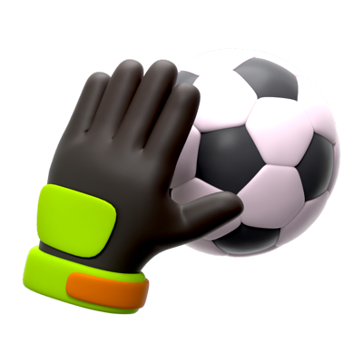 Goal Keeper Ball 3D Icon 3D Graphic